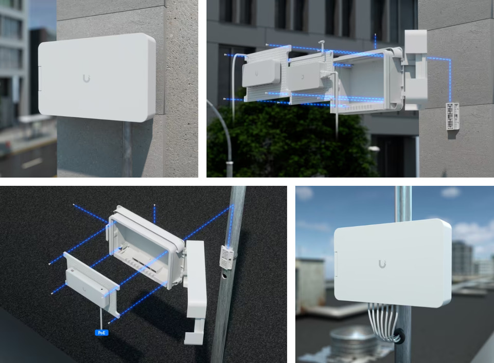 ubiquiti flex utility pro universal outdoor weatherproof enclosure