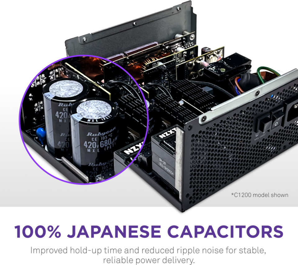 NZXT C1200 GOLD 1200W ATX電源 NZXT | C1200 Gold | 1200 Watt 80 PLUS Gold ATX 3.1 PSU