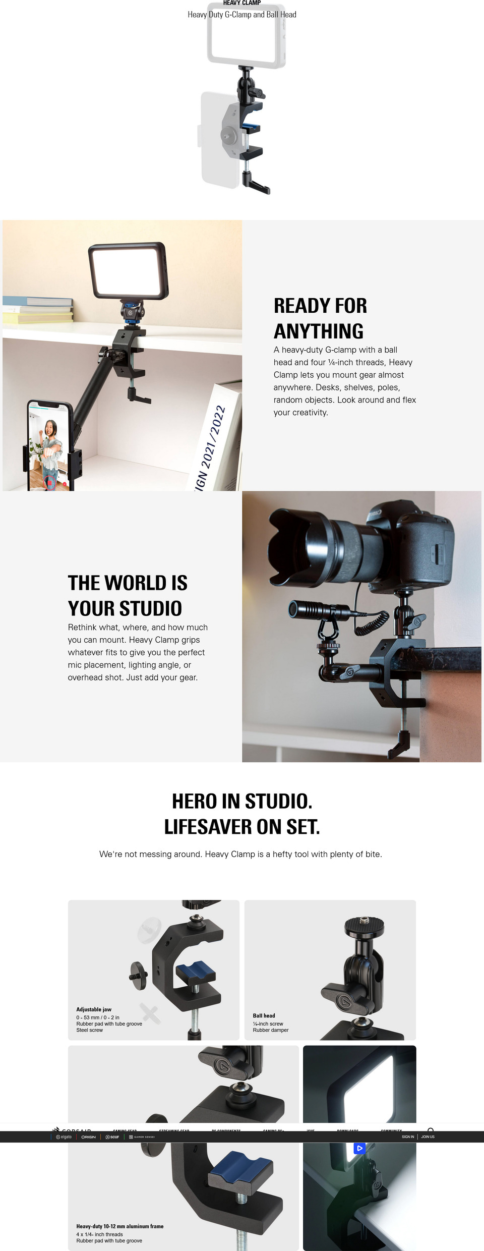 elgato heavy clamp 10aaq9901