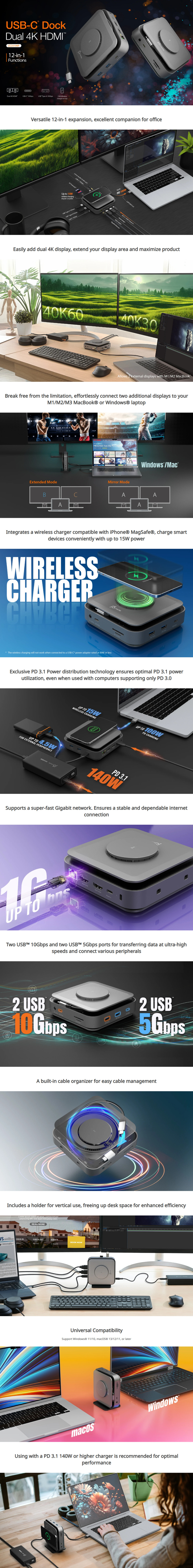 j5create jcd3199 usb-c dock with wireless charging