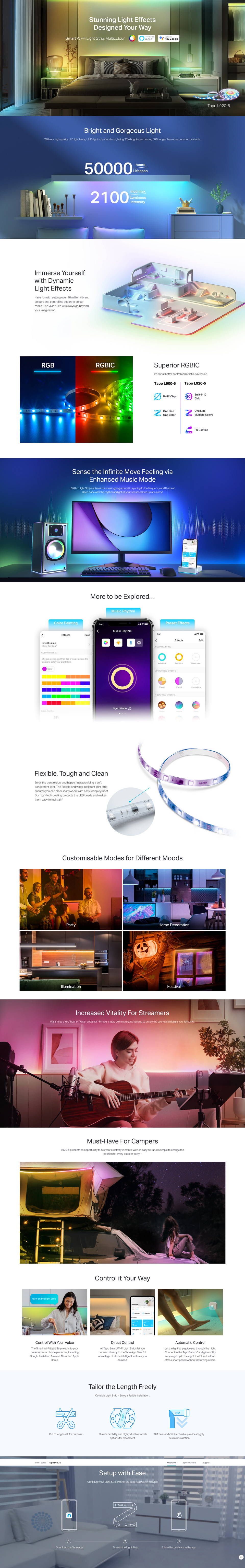 tapo l920-5 smart wi-fi light strip