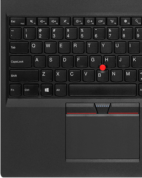 The ThinkPad T560 keyboard.