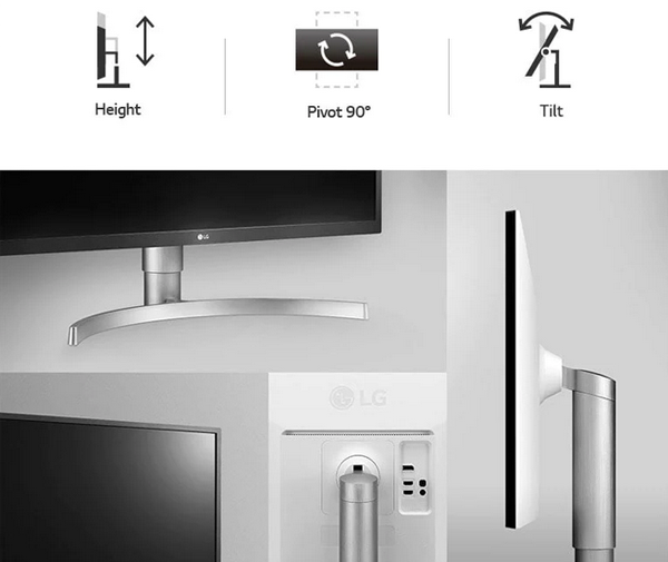 27 lg 27up550n-w 4k uhd ips led hdr monitor with usb-c port