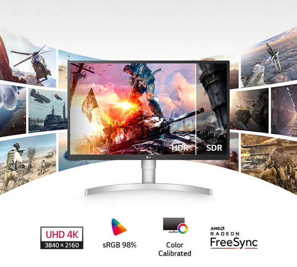 27 lg 27up550n-w 4k uhd ips led hdr monitor with usb-c port