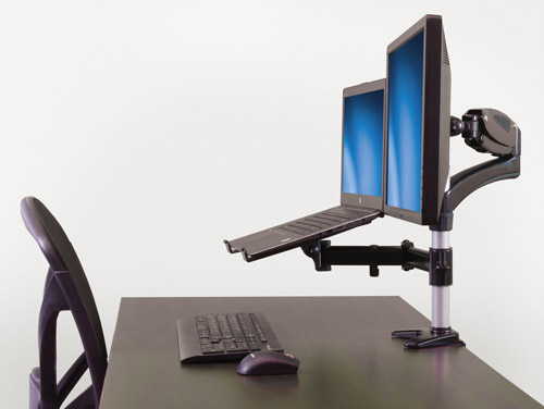 Startech Desk Mount Monitor Arm With Laptop Stand Full Motion