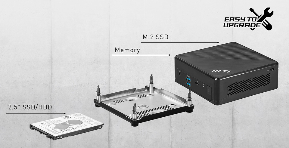 alliance msi cubi i3 mini homeoffice pc