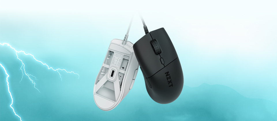 nzxt lightweight ergonomic wired gaming mouse lift 2 ego black ms-001nb-01