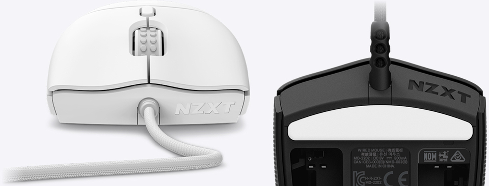 nzxt lightweight symmetrical wired gaming mouse lift 2 symm black ms-001nb-03