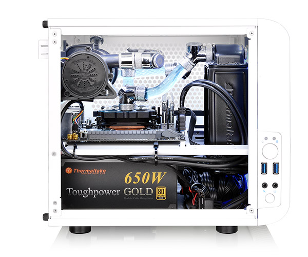 thermaltake mini-itx core v1 snow edition case ca-1b8-00s6wn-01