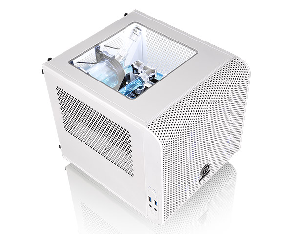 thermaltake mini-itx core v1 snow edition case ca-1b8-00s6wn-01