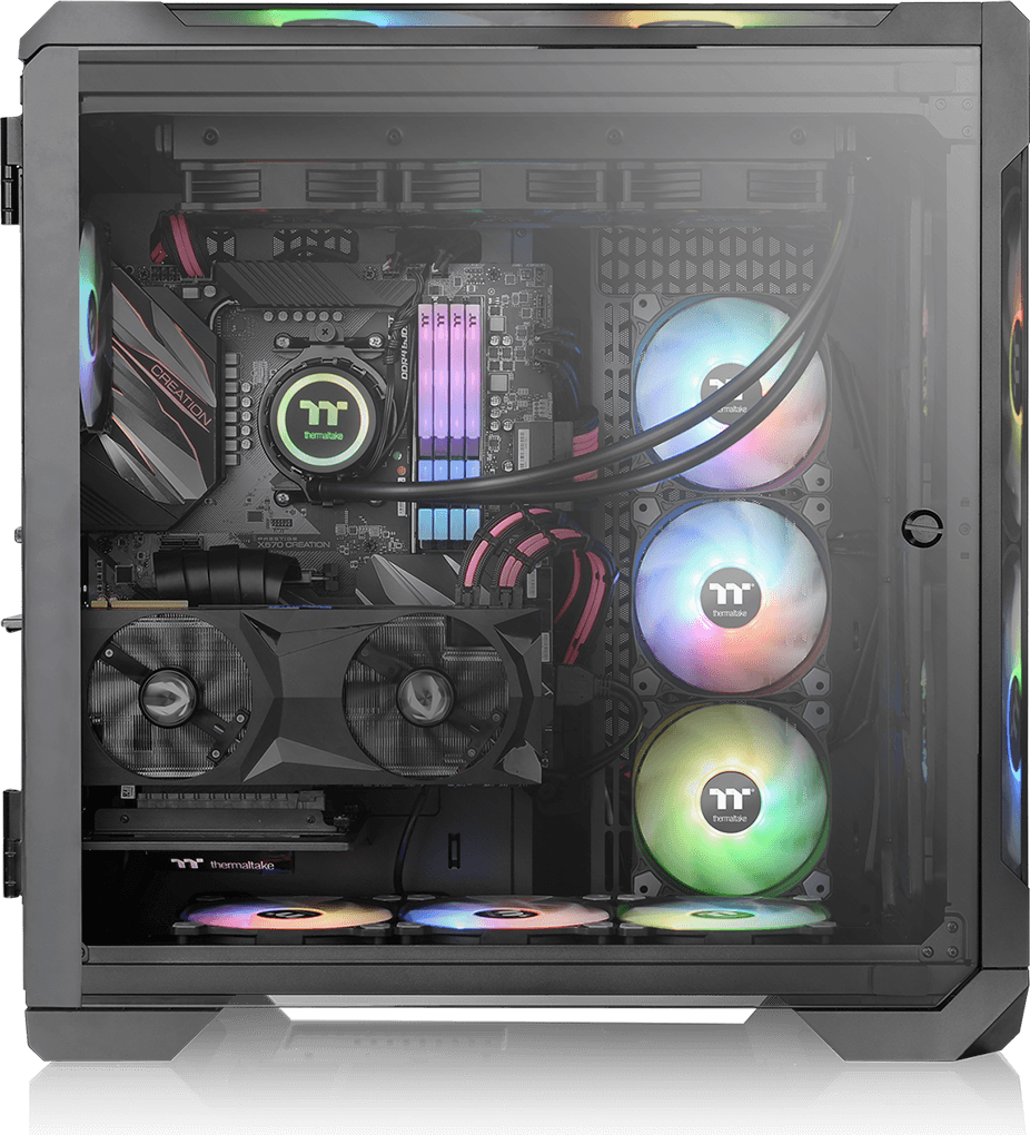 Thermaltake E-ATX View 51 ARGB 3-Sided Tempered Glass Full
