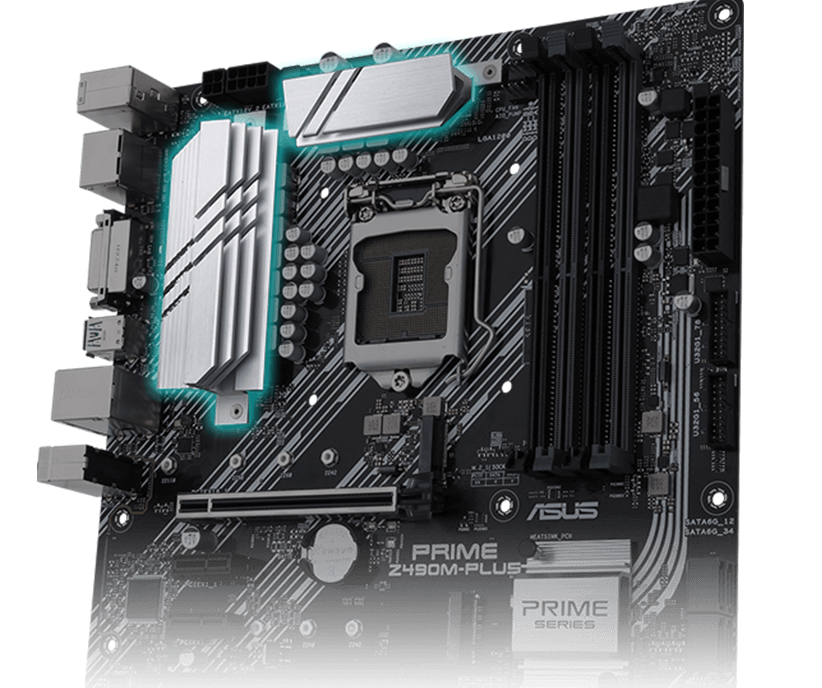 ASUS S1200 MicroATX PRIME Z490M-PLUS DDR4 Motherboard | Computer Alliance