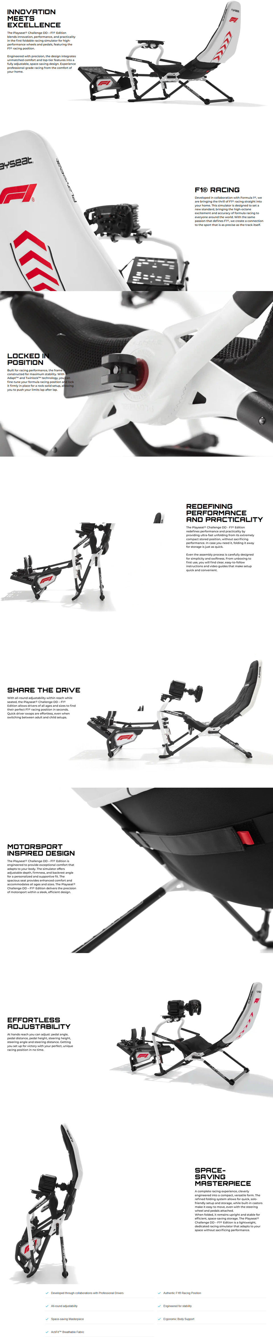 playseat challenge dd racing simulator cockpit f1 edition