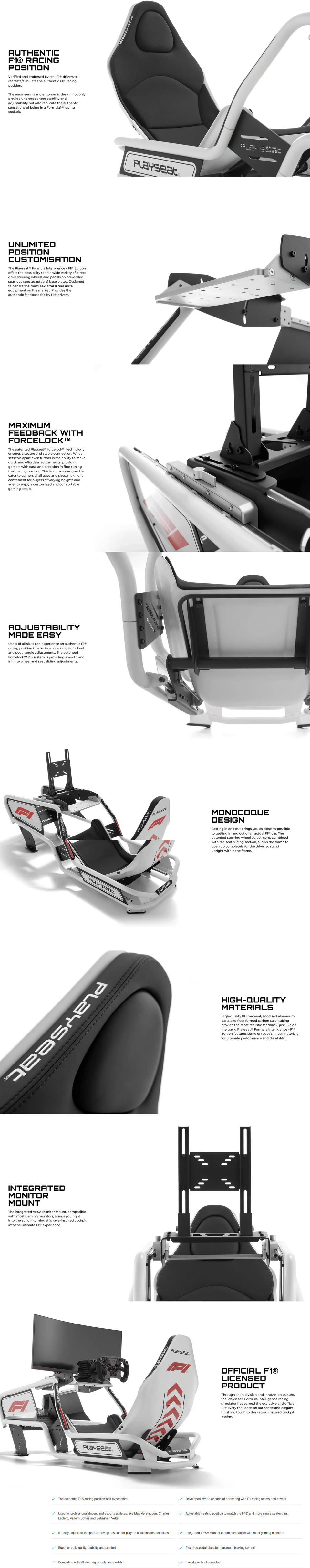 playseat formula intelligence racing simulator cockpit f1 edition
