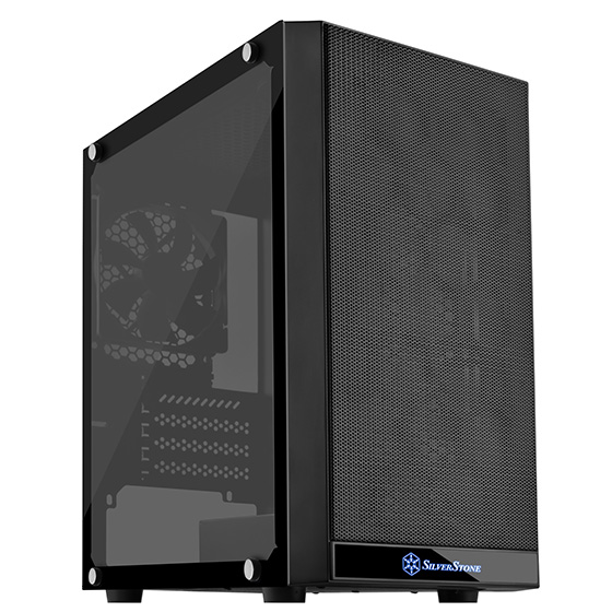 silverstone microatx precision ps15 tg black case