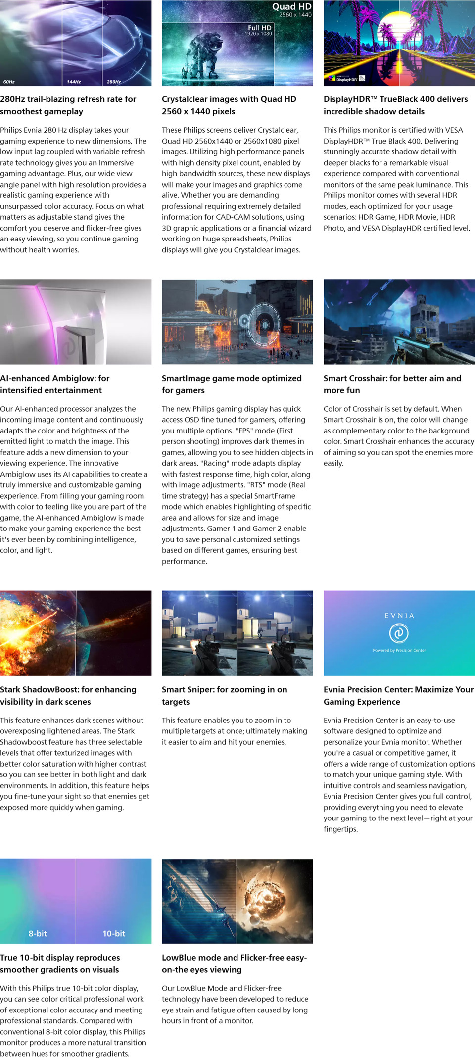 27 philips evnia 27m2n6500p qhd 280hz qd-oled gaming monitor
