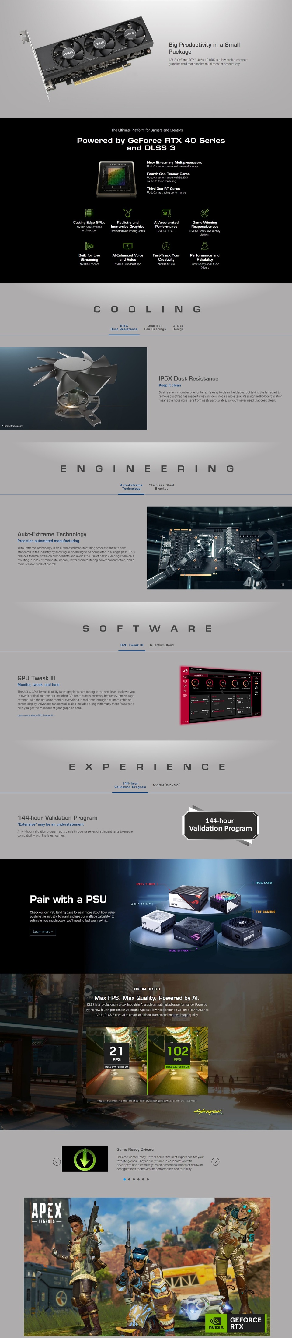 asus rtx 4060 8gb oc low profile graphics card