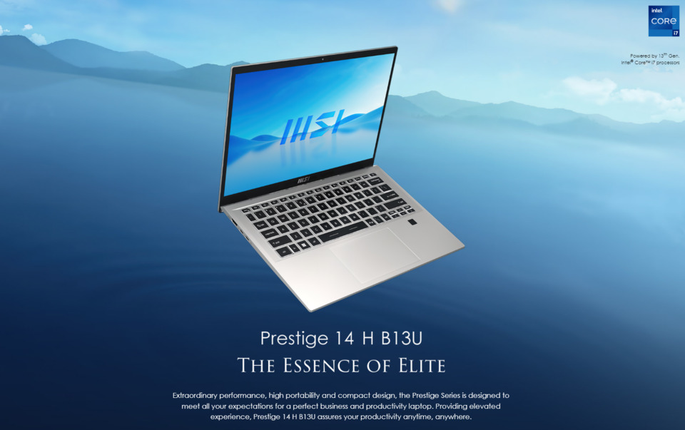 msi prestige 14 h b13ucx-481au 14 i7 laptop win 11