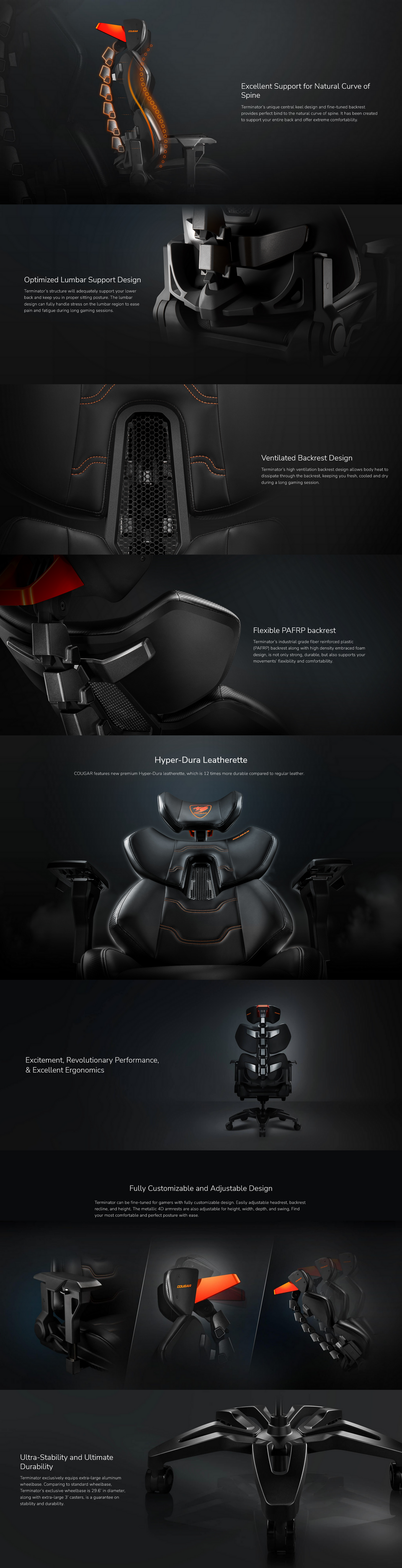 cougar terminator gaming chair