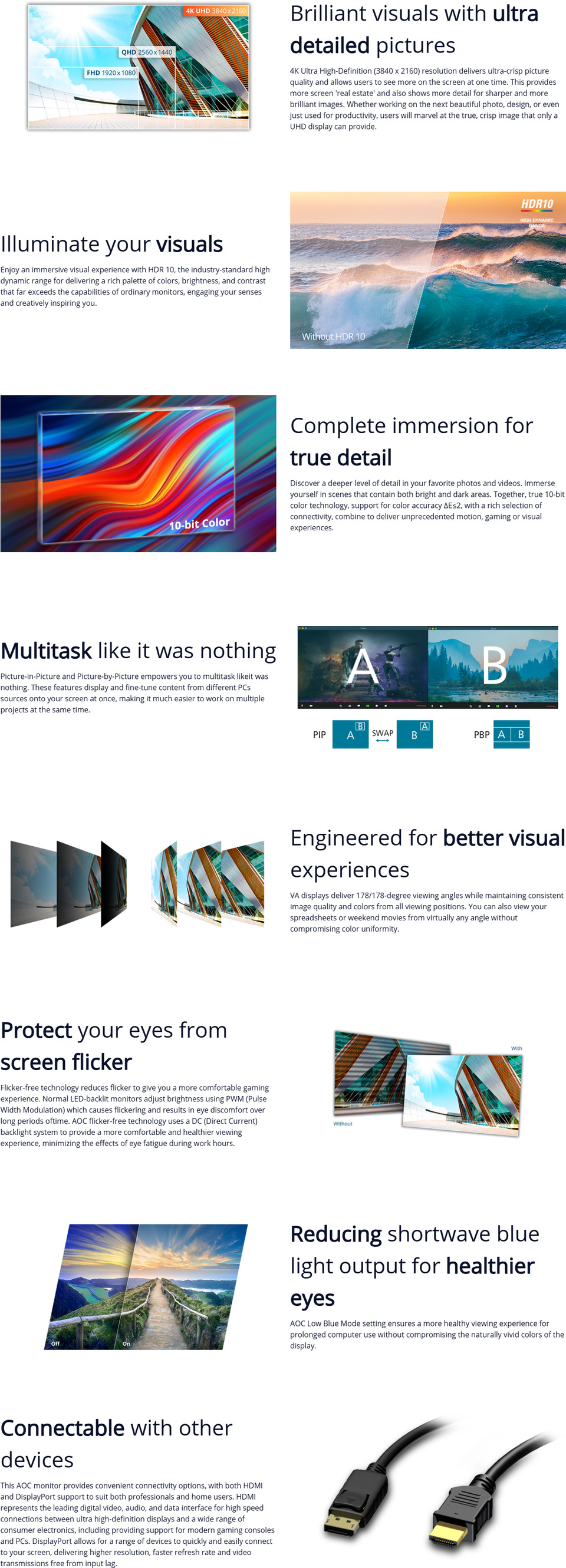 32 aoc u32v11n 4k 60hz va monitor