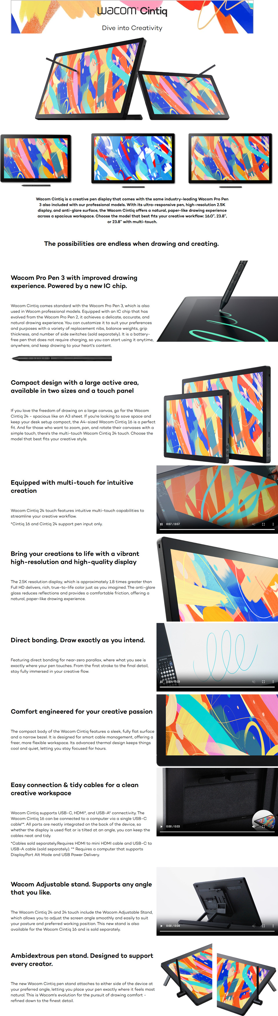 24 wacom cintiq 24 2k touch graphic tablet with pro pen 3