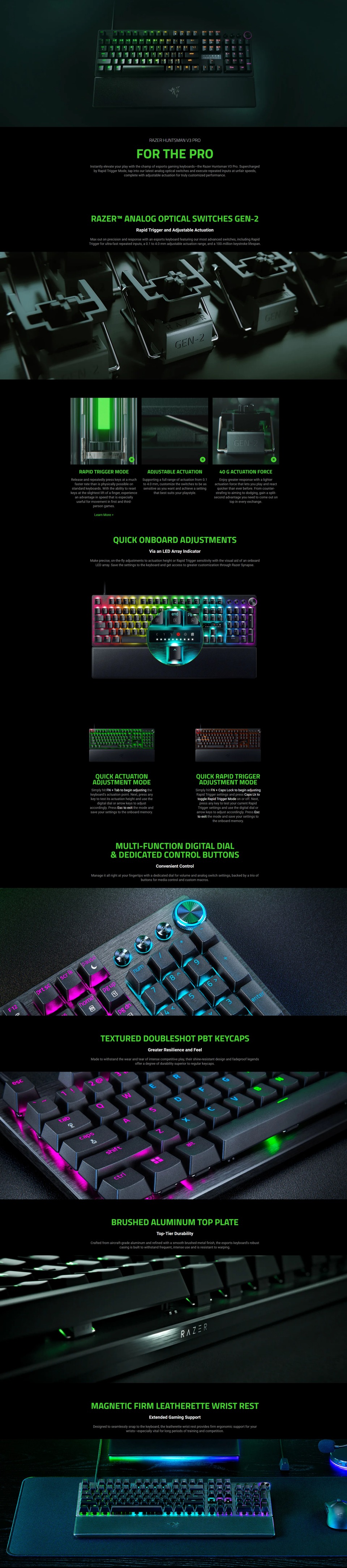 razer huntsman v3 pro analog optical gaming keyboard