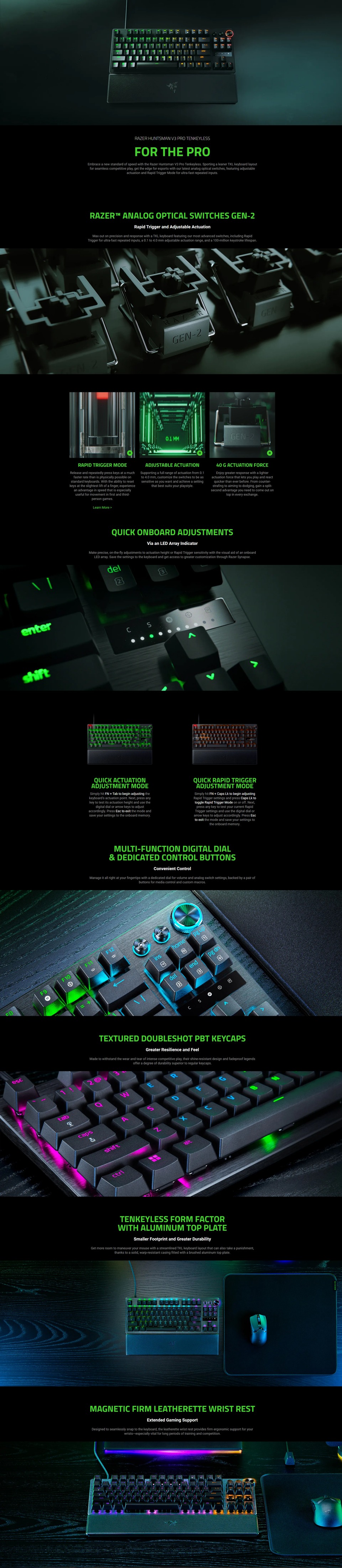 razer huntsman v3 pro tkl analog optical gaming keyboard