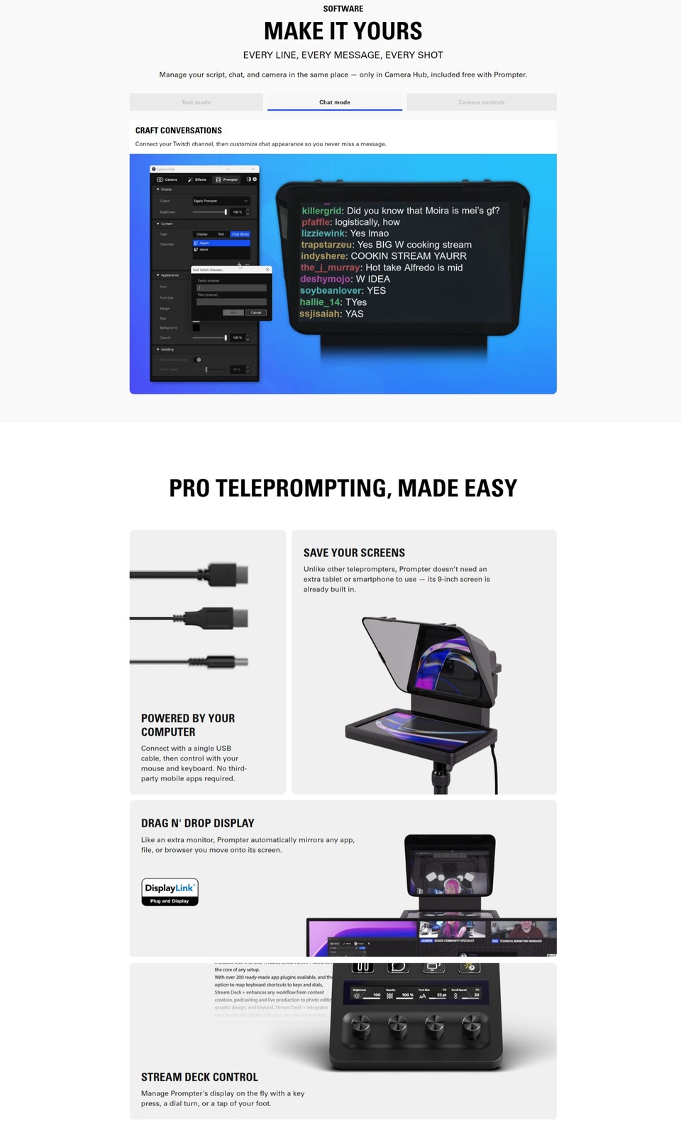 elgato creator teleprompter 10wad9901