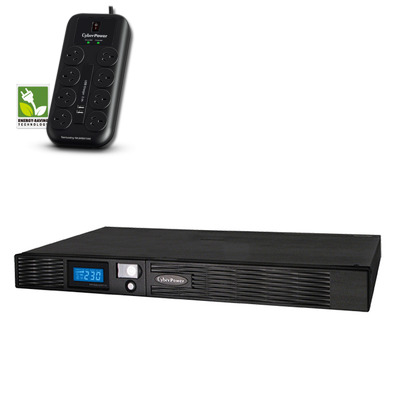 750VA CyberPower 500W Line Interactive UPS 3yr PR750ELCDRT1U, *Bonus Cyberpower PowerBoard