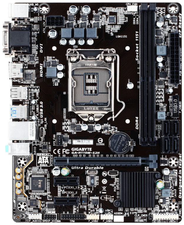 Gigabyte S1151 MicroATX GAH110MS2H DDR4 Motherboard Computer Alliance