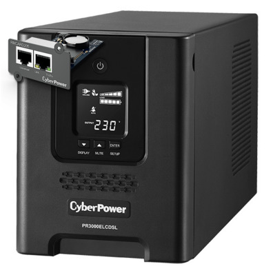 3000VA CyberPower PRO Series Tower UPS with LCD PN PR3000ELCDSL, *Bonus Cyberpower SNMP Card