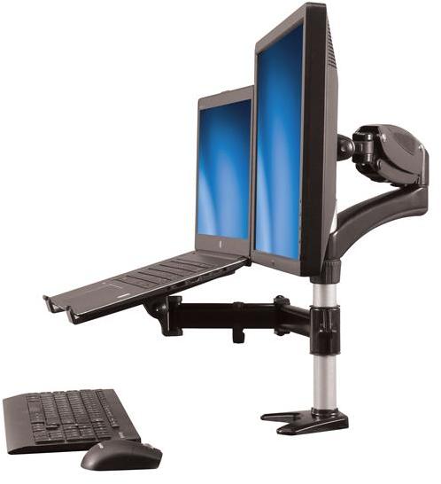 Startech Desk Mount Monitor Arm With Laptop Stand Full Motion Articulating Ca - Wall Mount Articulating Laptop Arm Startech Desk Mount Monitor Arm With Laptop Stand Full Motion Articulating Ca - Wall Mount Articulating Laptop Arm