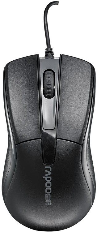 Rapoo N1162 Wired Optical Mouse Black PN MIRP-N1162-BK | Computer Alliance