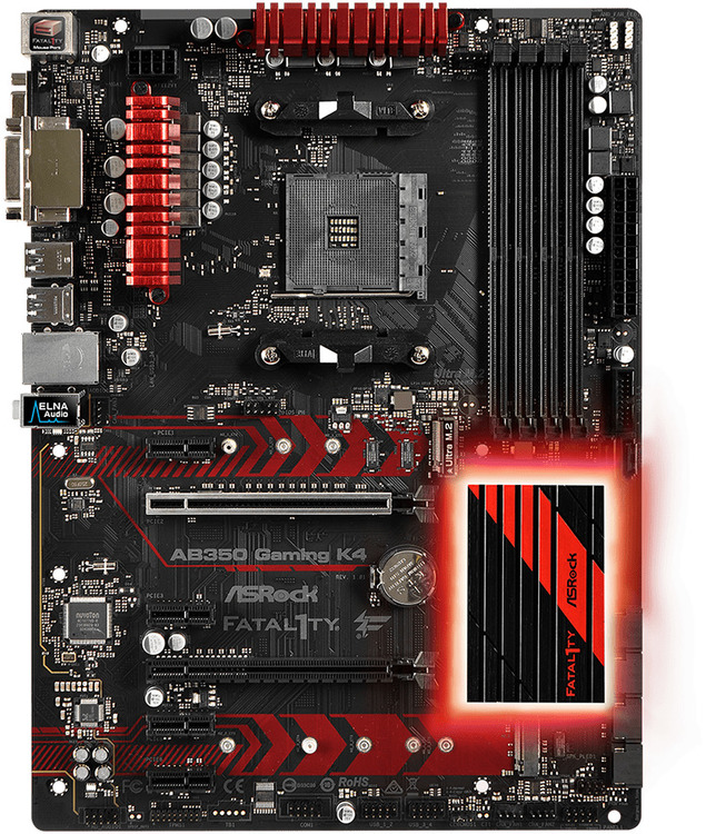 Asrock AM4 ATX Fatal1ty AB350 Gaming K4 Motherboard | Computer Alliance
