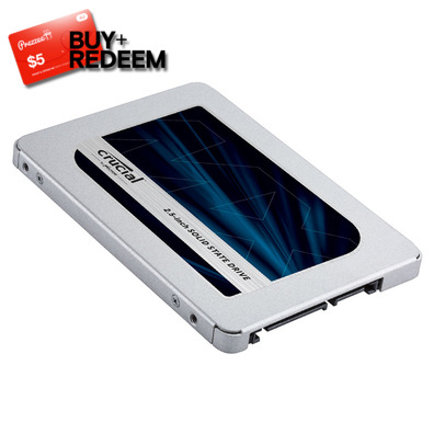 1TB Crucial MX500 2.5 SATA SSD Drive CT1000MX500SSD1, *$5 Voucher by Redemption, Limit 10 per customer