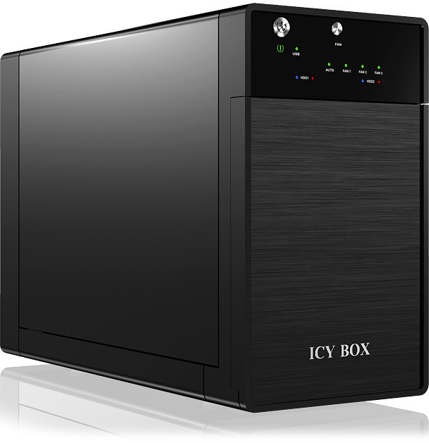 2 Bay ICY BOX IB3620U3A External JBOD Enclosure for 3.5 SATA HDD