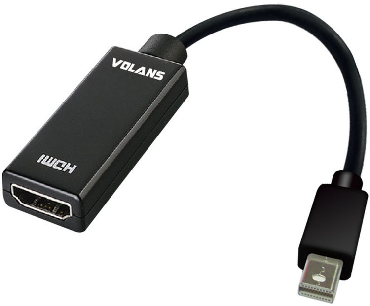 Volans VLPMDPH 4K Passive Mini DisplayPort to Female HDMI Adapter CA