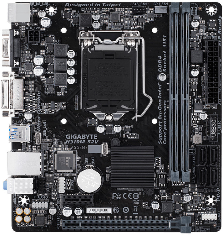 Gigabyte S1151 MicroATX GAH310MS2V 2.0 DDR4 Motherboard