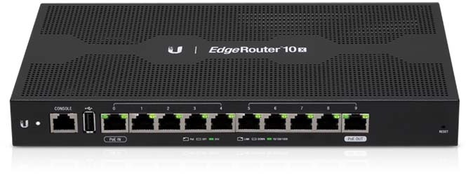 10 Port Ubiquiti EdgeRouter ER-10X Gigabit Router with PoE Passthrough | CA