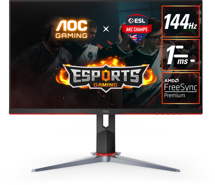 23 8 Aoc 24g2 Fhd 144hz Ips Led Gaming Monitor With Height Adjust Ca