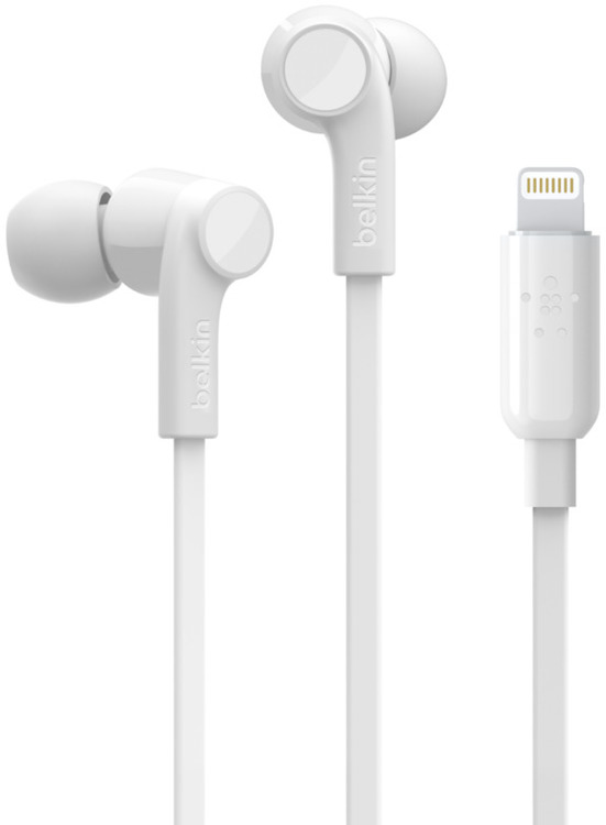 Belkin ROCKSTAR Headphones with Lightning Connector White CA