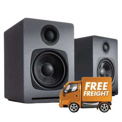 Audioengine A1 Bluetooth Desktop Speakers - Grey