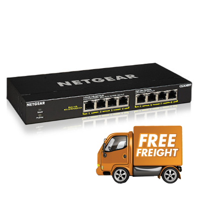 8 Port Netgear GS308PP-100AJS Gigabit Network Switch with PoE