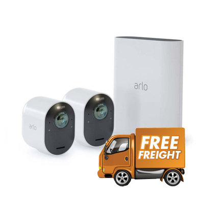Arlo Ultra 2 VMS5240-200AUS 2x Camera Indoor/Outdoor Wire-Free 4K Security System