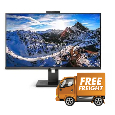 32 Philips 326P1H IPS 2K Slim Bezel USB-C Docking Monitor with Web Cam and Speakers