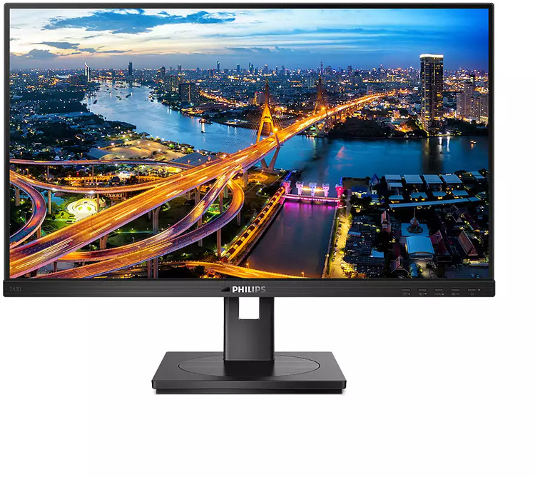 24" Philips 243B1 IPS FHD Slim Bezel USB-C Docking Monitor | CA