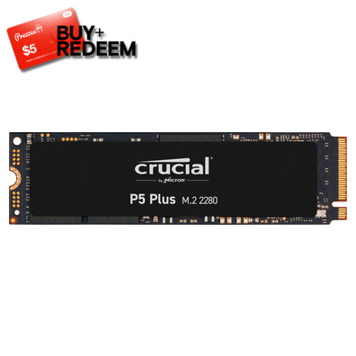 500GB Crucial P5 Plus M.2 NVMe PCIe SSD CT500P5PSSD8, *$5 Voucher by Redemption