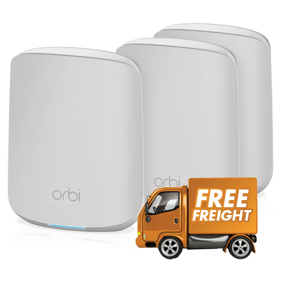 Netgear RBK353-100AUS Orbi WiFi 6 AX1800 Mesh System 3 pack