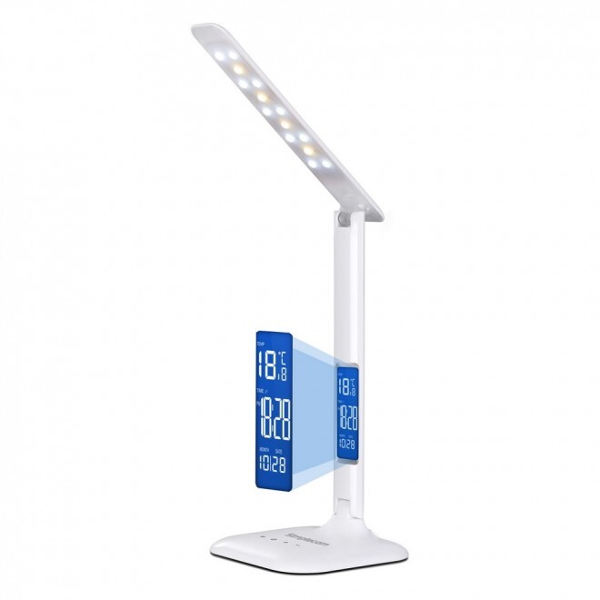 EL808 LED Desk Lamp 4W with Digital Clock Computer Alliance