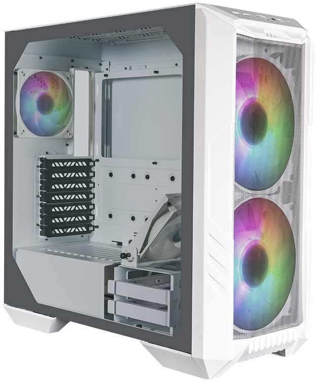 Cooler Master ATX MasterBox HAF 500 ARGB Case White H500-WGNN-S00 | CA